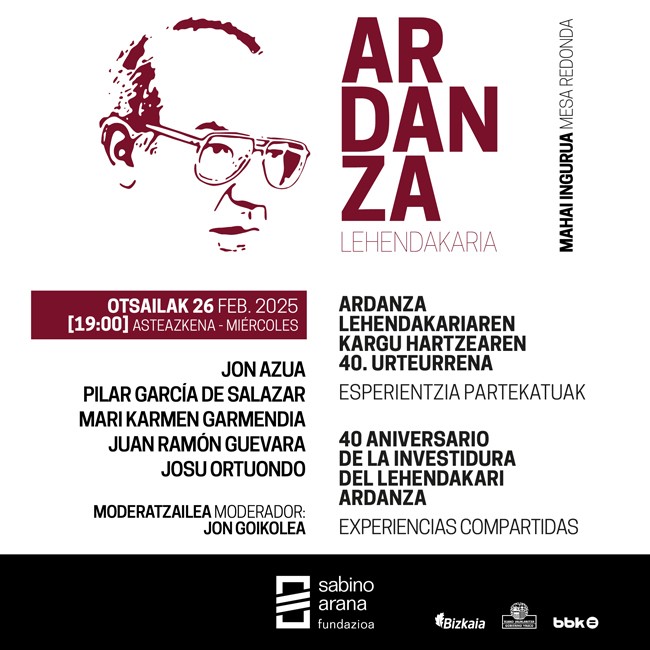 Jose Antonio Ardanza Lehendakariaren kargu-hartzearen 40. urteurrena