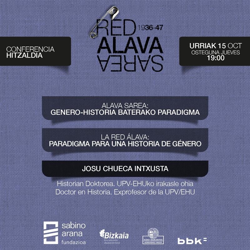 Conferencia: “Red Álava. Paradigma para una historia de género”