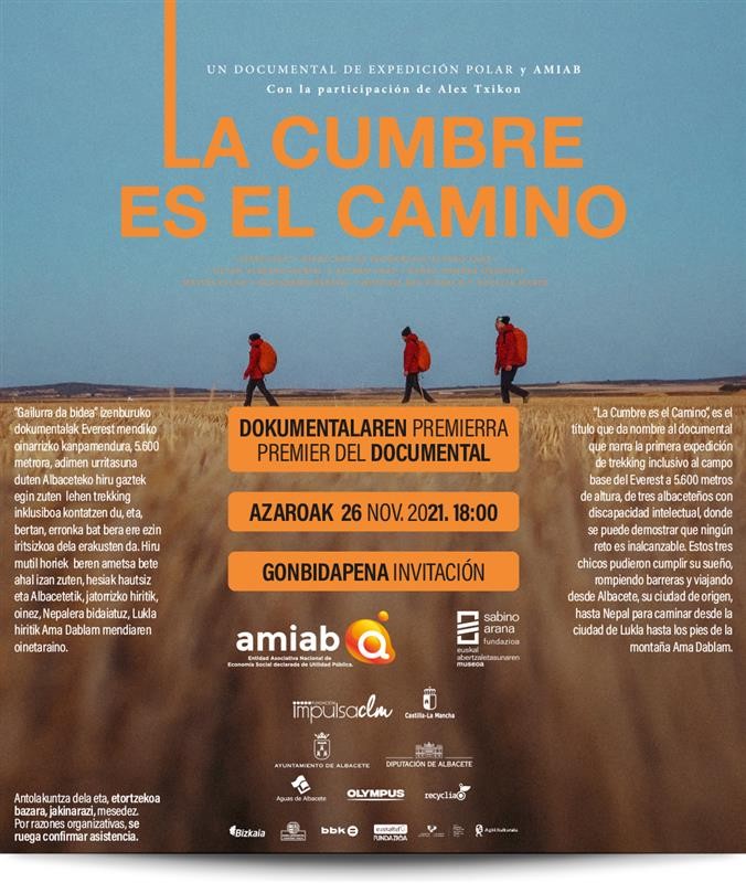 El Museo del Nacionalismo Vasco de Sabino Arana Fundazioa acogerá la premier del documental ‘La cumbre es el camino’