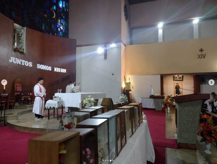 Interior de la parroquia de Ntra. Sra. del Valle en la actualidad.  