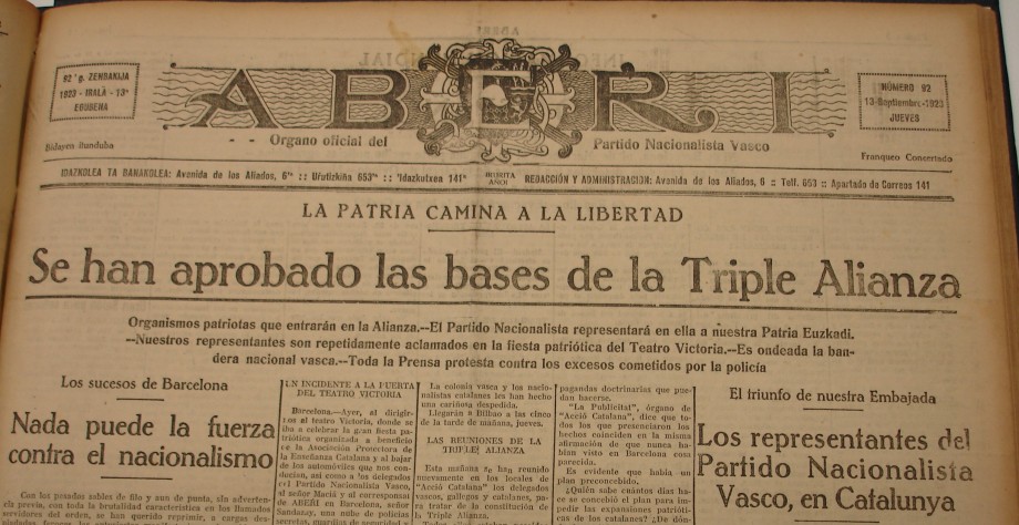 Portada de Aberri.