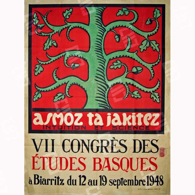 Cartel del VII Congreso de Estudios Vascos