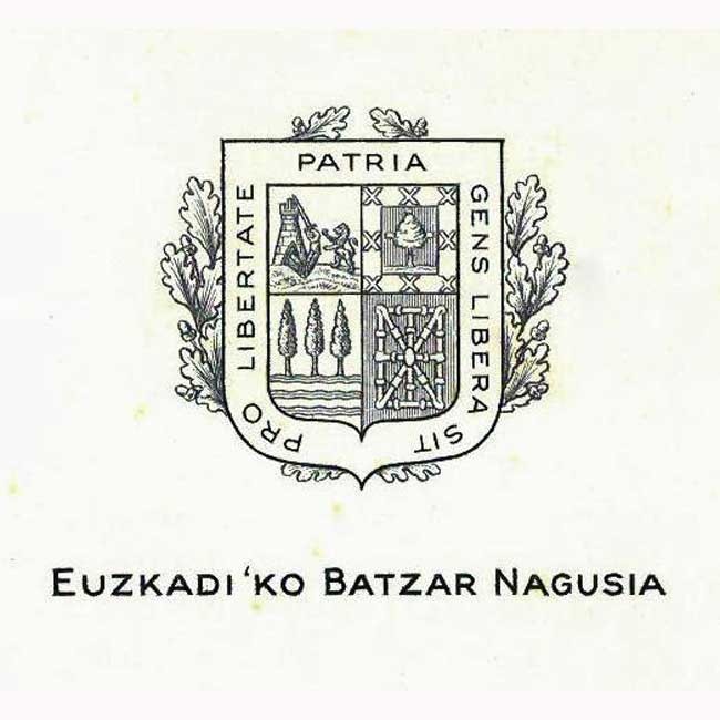 Euzkadiko Batzar Nagusiaren sigilua.