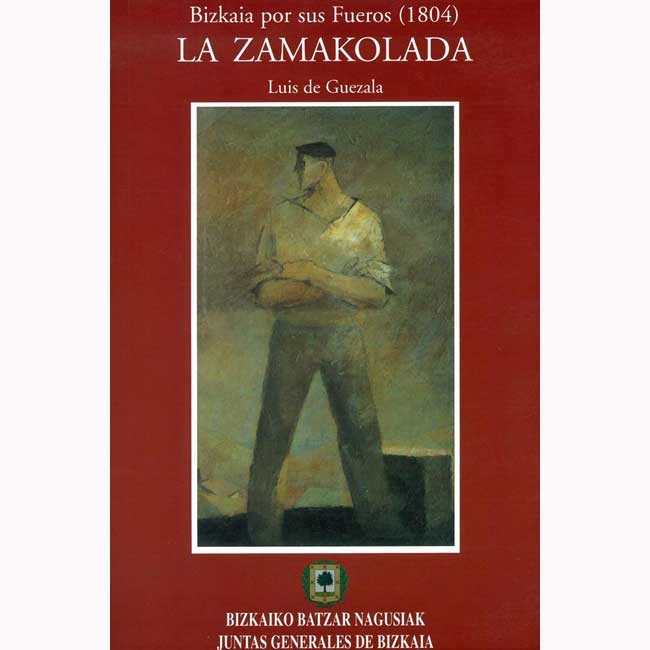 “Gizona” irudia, Anselmo de Gezala artistarena; Luis de Gezalaren “La Zamakolada. Bizkaia por sus fueros (1804)” liburuaren azala.